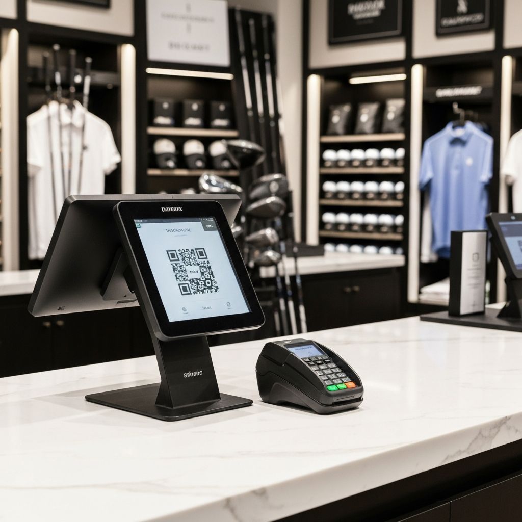 Cashless caddy payments, built in